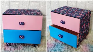 DIY Organizers For Storage From Cardboard  Boxes//Handmade Craft Form Cardboard Boxes./แม่เนย