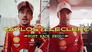 Ferrari’s Leclerc & Carlos Sainz Reflect On Their Feud In Spain