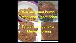 Cara membuat bumbu pecel sayur enak dan sehat