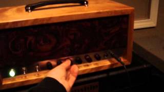 JZ Custom Apache Amp - Live Demo Clip(Solo Noodling w/ Guitar Knob Twiddling) 1/10/13