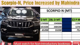 Scorpio’N-Price Increased | New Price Update | Mahindra Scorpio-N | 2023