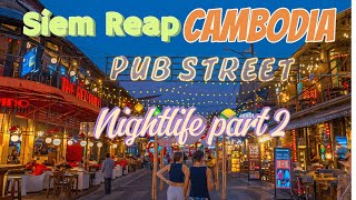 Siem Reap nightlife place pub street view before water festival on November you don't take over