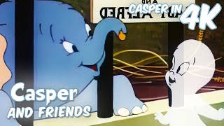 Casper's Trunk Full Of Fun 🐘 | Casper and Friends in 4K | 1.5 Hour Compilation | Cartoon for Kids