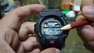 Cómo activar y desactivar la alerta de destello en el reloj Casio G-Shock G-7900