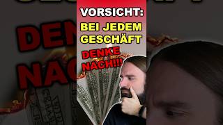 Denk bei jedem KAUF daran - Kein GELD verbrennen! 🔥💰