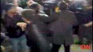 Paris arrival sparks brawl