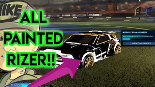 Every Painted Rizer Black Market in Rocket League