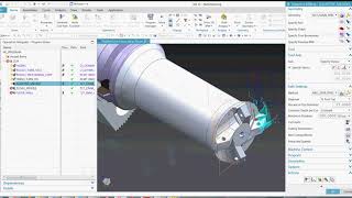 NX CAM Mazak IV200 NC Simulation Demo