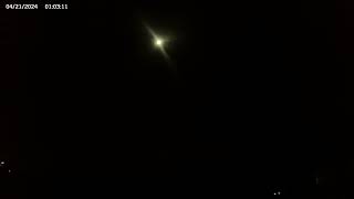 4/20/24 - Night Time Lapse Video - Moonrise and Moonset