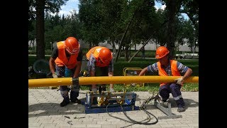 В Астрахани применили уникальный способ строительства подземного газопровода