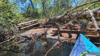 Pawtuxet River Solo Kayak Camping, Coventry, Rhode Island