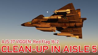 DCS AJS 37 Viggen Red Flag 16-2 Campaign: 10 - Clean-up in Aisle 5