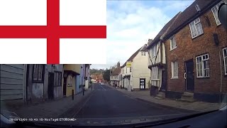 Driving in England -- Cambridge city and Country roads 2 hours