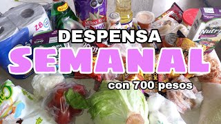 Despensa quincenal con 600 pesos 2022✨🇲🇽