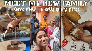 First Vlog after marriage ☺️ Saras Mela ll  food vlog at 6 Ballygunge place