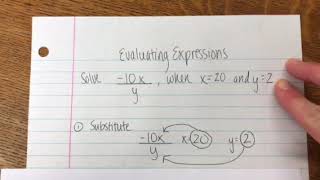 Evaluating Expressions