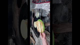 The best and tastiest pancakes on the fire #asmr #food #nature #recipe #cooking #love #foodie