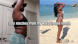 LOOSING 4INCHES OFF MY WAISTLINE IN ONE MONTH | INTERMITTENT FASTING