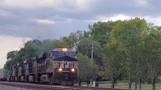 NS 8043 rolling through Glendale Ohio plus an extra at the end!