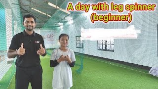 A day with leg spinner (beginner) how to bowl leg spin leg spin kaise kare #quick_cricket_skill