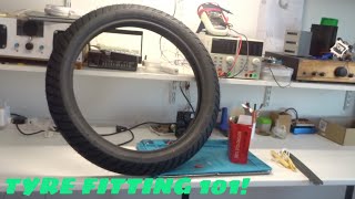 FITTING MICHELIN MOTORCYCLE TYRES! - Part 14 -  8kW Enduro MSVA eBike V3 Build