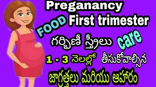 Pregnancy 1-3 months care and food tips in telugu|First trimester|Pregnancy care tips|pregnancy test