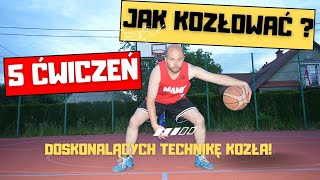 JAK KOZŁOWAĆ PIŁKĘ DO KOSZA? 🏀 5 ĆWICZEŃ NA POPRAWĘ TECHNIKI KOZŁOWANIA! 💪#basketball