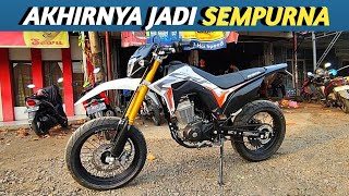 Finish modifikasi crf SUPERMOTO paling bar - bar