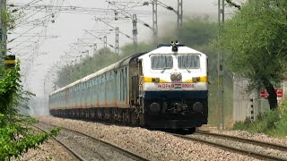 Rajasthan Humsafar Express on Rampage | BGKT WDP4B - INDIAN RAILWAYS