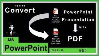 How to Convert PowerPoint To Pdf | How to Save PowerPoint as a PDF | Part 13 | Hindi