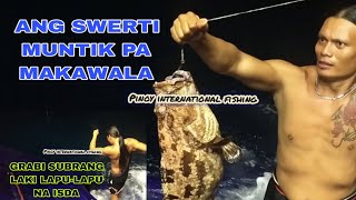 JOCKPOT NAMAN NAHULI KO ANG LAKI NG ISDA LAPU LAPU #fishing #sea #buhaymandaragat #lapulapu  #fish