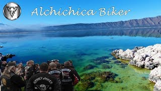 Aqui vienen a rodar los motociclistas (Laguna de Alchichica)