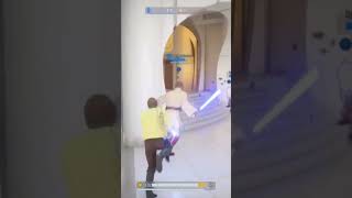 H v V | Luke Skywalker catches the dub #starwars #battlefront2 #ps4 #gaming #lightsabers