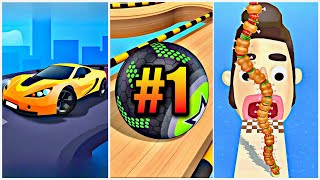 Race Master 3D Vs Going Balls Vs Sandwich Runner Pt1 Gameplay Walkthrough #gameplay #trending