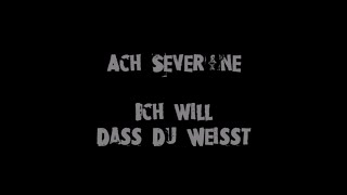 AchSever!ne - Ich will dass du weißt (Anna Loos Cover von "Ach Severine")