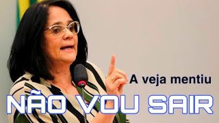 Ministra Damares Alves NÃO vai deixar o governo Bolsonaro. A Veja Mentiu, de novo.