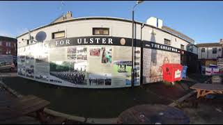 Virtual Belfast VR Force for Ulster video, Mural on the  Shankill Road, Belfast, Northern Ireland