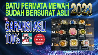 Batu permata mewah sudah bersurat 2023, garansi asli 100% dengan harga rendah !! Padparadcha perak