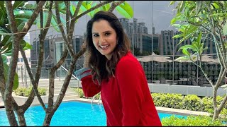 Sania Mirza Looks Stunning in Breezy Red Outfit