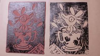 LINOGRAVURE A5 - Collections "Les Minisboos"