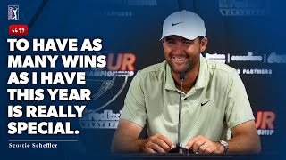 Scottie Scheffler’s news conference after winning FedExCup and TOUR Championship