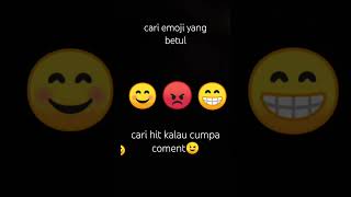 cari emoji yang betul kalau cumpa coment💬