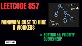 857. Minimum Cost to Hire K Workers | Sorting | Priority queue | Heap | FAANG | C++ | Hard