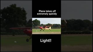 Aircraft lifts off extremely quickly at #Headcorn #Aerodrome in #Kent