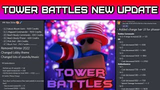 July 4th BIG UPDATE | Roblox Tower Battles