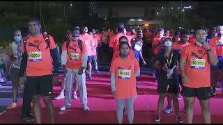 GHMC organized 10k  and 5k run at Durgam Chervu Cable Bridge Madhapur