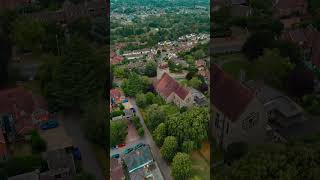 All Saints church in Bishops Stortford 🇬🇧 #drone #bishopsstortford #aerial #travel #church