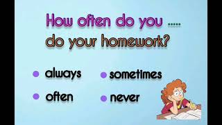 Adverbs of Frequency | How Often (always-often-sometimes-never)