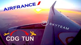 ✈︎ AIR FRANCE ✈︎ Wonderful Sunset Flight to TUNIS ✈︎ [*FULL*]