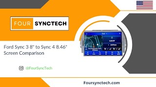 Ford Sync 3 8" to Sync 4 8.46" Screen Comparison -FourSyncTech